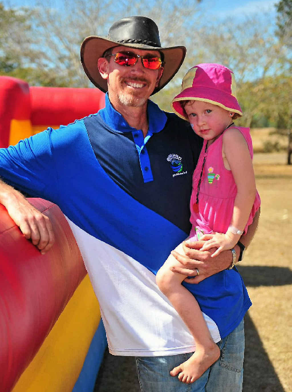 Blair Smith and daughter Marleigh, 3, at the Builyan Spring Fete. Blair Smith and daughter Marleigh, 3, at the Builyan Spring Fete.