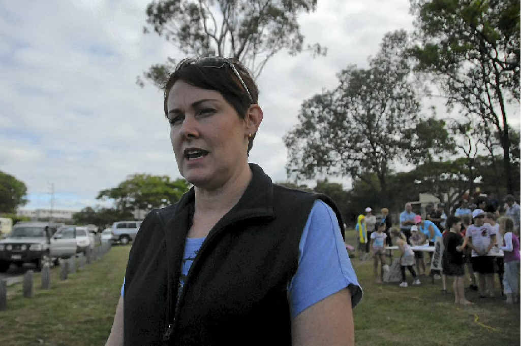 Calliope mother Lynda Ninness met with Education Minister John-Paul Langbroek recently to fight for school land. Calliope mother Lynda Ninness met with Education Minister John-Paul Langbroek recently to fight for school land.