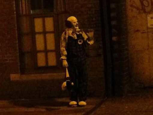 Northampton's creepy clown Northampton's creepy clown