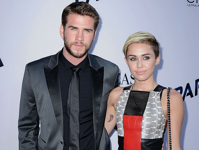 Liam Hemsworth and Miley Cyrus Liam Hemsworth and Miley Cyrus