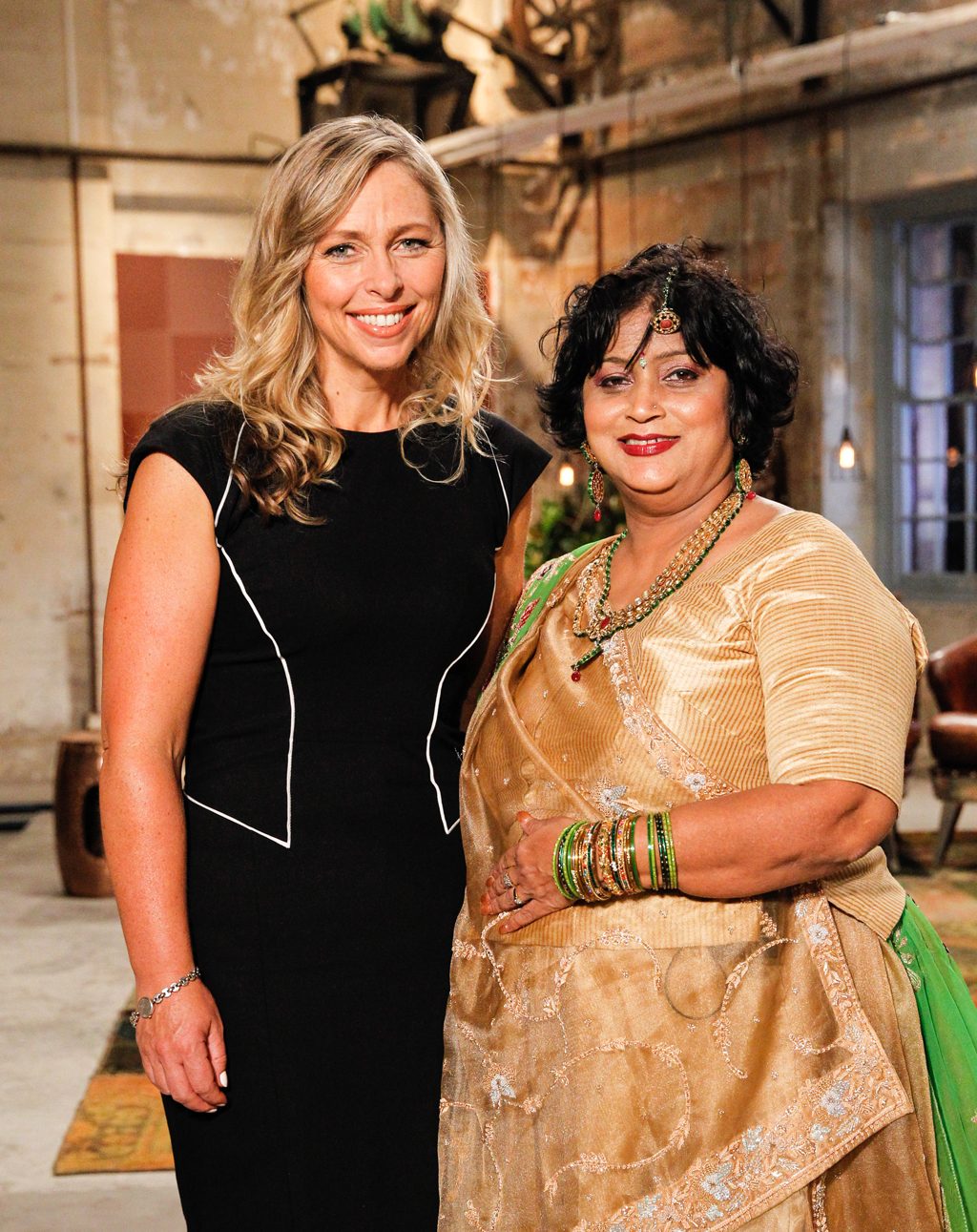 Manju Jehu with Woolworths' GM of Customer Loyalty Lizzy Ryley. Manju Jehu with Woolworths' GM of Customer Loyalty Lizzy Ryley.