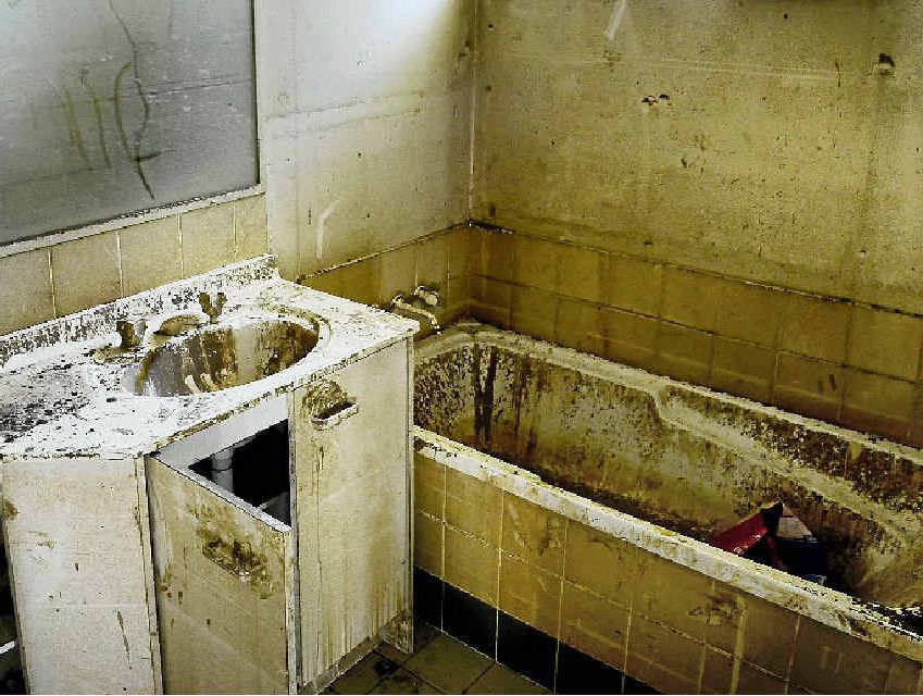 ABANDONED: Ten properties in Hillsdon Court have been left vacant following the 2011 floods. ABANDONED: Ten properties in Hillsdon Court have been left vacant following the 2011 floods.