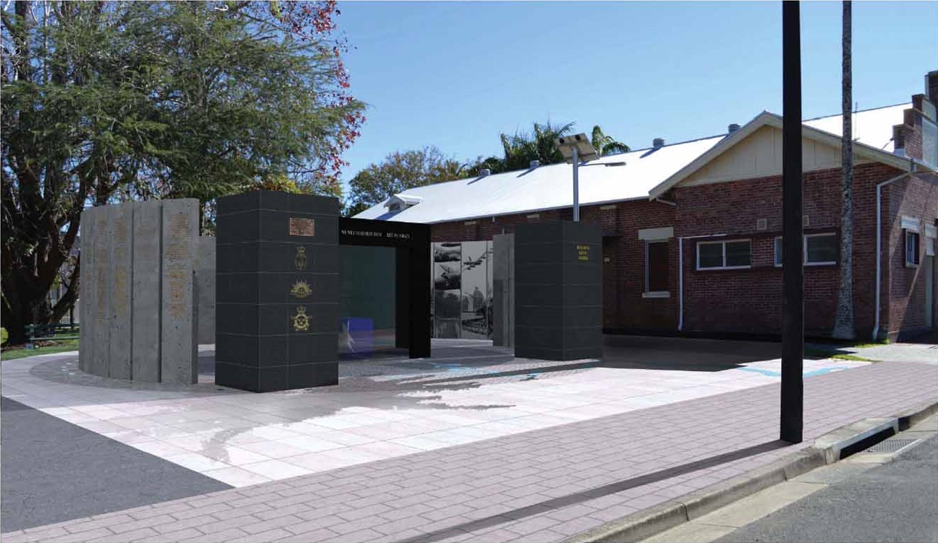 An artist's impression of how the proposed new cenotaph would look in its proposed location. An artist's impression of how the proposed new cenotaph would look in its proposed location.