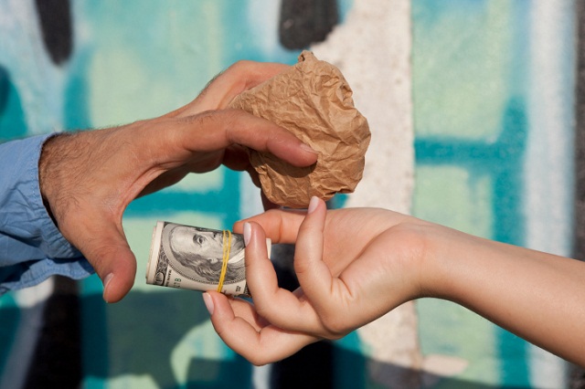 Drugs for cash. Drugs for cash.