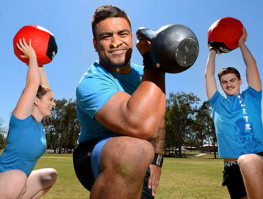 BRING IT ON: Jax Solofa (front) and siblings Rochelle and Andrew McCarroll are part of CrossFit in Ipswich. CrossFit gyms across Queensland are set to take part in the extreme fitness competition “Battle in the Switch” over this weekend. BRING IT ON: Jax Solofa (front) and siblings Rochelle and Andrew McCarroll are part of CrossFit in Ipswich. CrossFit gyms across Queensland are set to take part in the extreme fitness competition “Battle in the Switch” over this weekend.