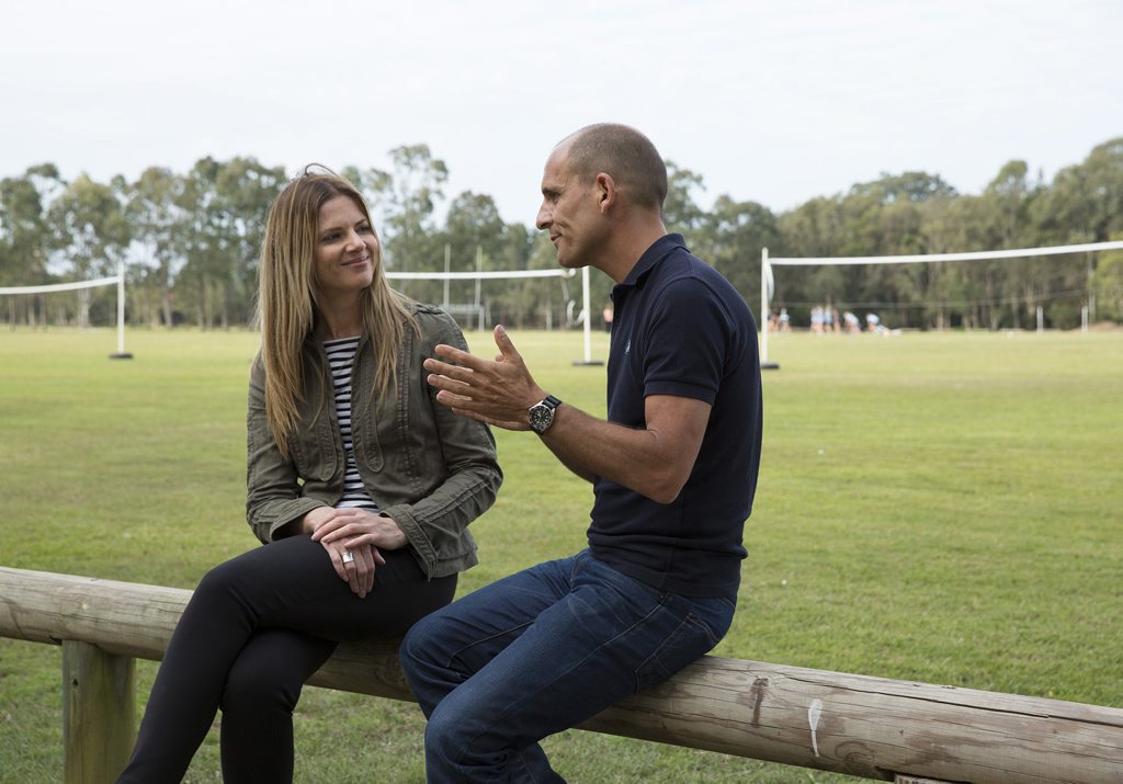 Julia Zemiro and Carl Barron on the ABC-TV show Julia Zemiro: Home Delivery. Photo ABC TV Julia Zemiro and Carl Barron on the ABC-TV show Julia Zemiro: Home Delivery. Photo ABC TV