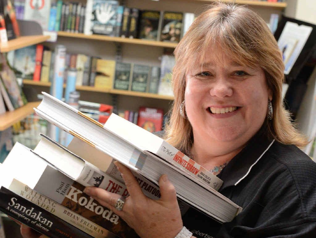 NEVER LOST FOR WORDS: Angus and Robertson book store manager Angie Niebel has won the Best Job in Town competition. NEVER LOST FOR WORDS: Angus and Robertson book store manager Angie Niebel has won the Best Job in Town competition.