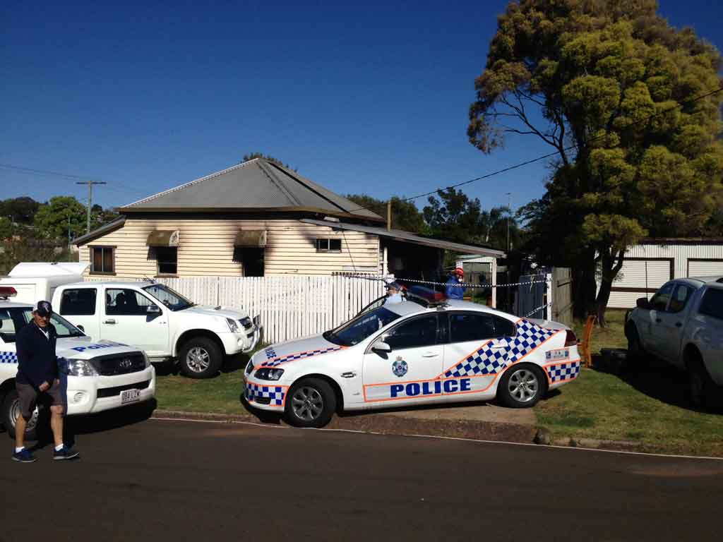 Police are at the scene this morning of the tragic house fire in North Toowoomba that killed a two-year-old boy. Police are at the scene this morning of the tragic house fire in North Toowoomba that killed a two-year-old boy.