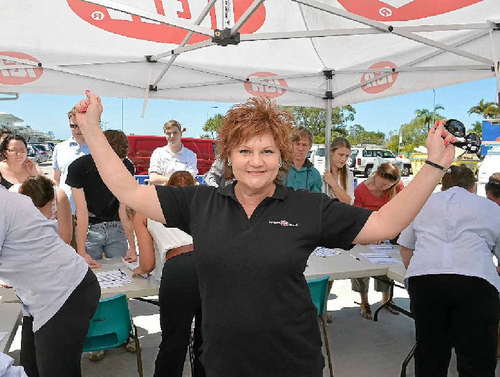 JOB HUNT: Manager Roz White was stunned at the hundreds of job seekers who turned out at the Bli Bli IGA. JOB HUNT: Manager Roz White was stunned at the hundreds of job seekers who turned out at the Bli Bli IGA.