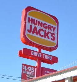 Hungry Jacks Gladstone was trashed this morning by a group of men. Hungry Jacks Gladstone was trashed this morning by a group of men.