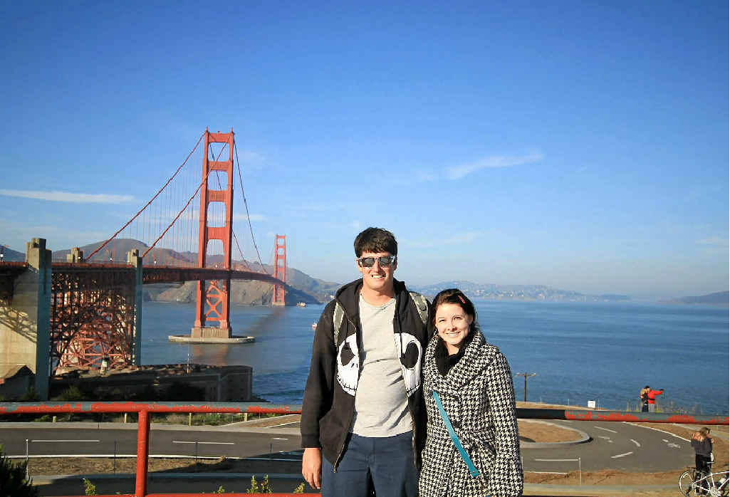 Wade and Nicole Fuge check out the sights in San Francisco. Wade and Nicole Fuge check out the sights in San Francisco.