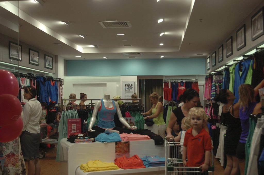Lorna Jane opened its doors in Stockland Gladstone on Thursday. Lorna Jane opened its doors in Stockland Gladstone on Thursday.
