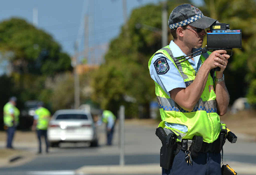 Mackay police officers were at the northern end of the Forgan Bridge yesterday targeting speeding and distracted drivers. Mackay police officers were at the northern end of the Forgan Bridge yesterday targeting speeding and distracted drivers.