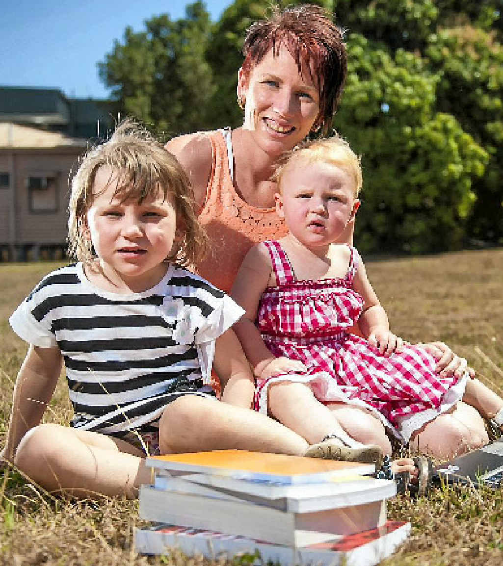 Kara Quinn with daughters Texas, 4, and Hudsyn, 2. Kara Quinn with daughters Texas, 4, and Hudsyn, 2.