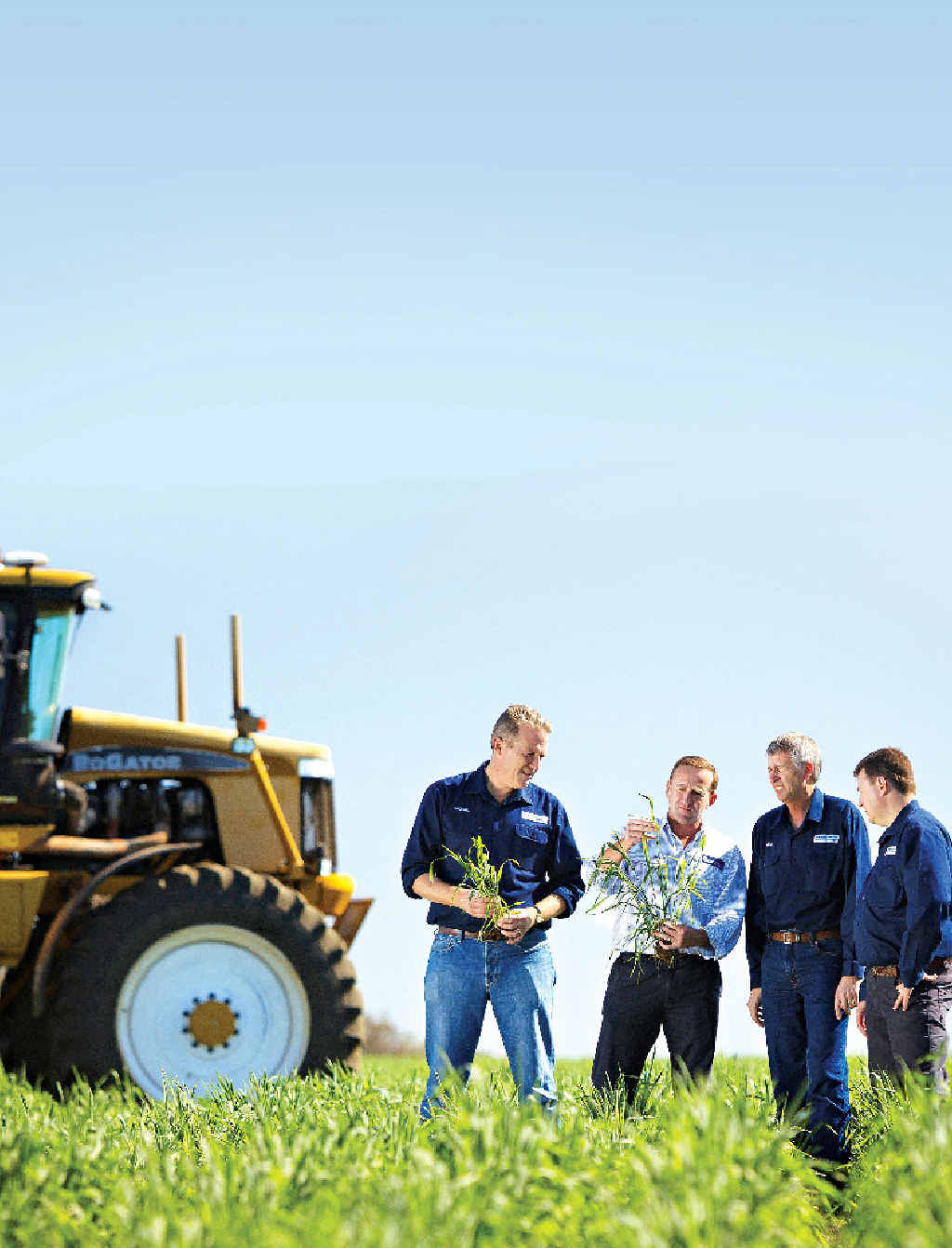 TAKING ROOT: Bandanna Energy’s managing director Michael Gray (left) on site at the Springsure Creek project.