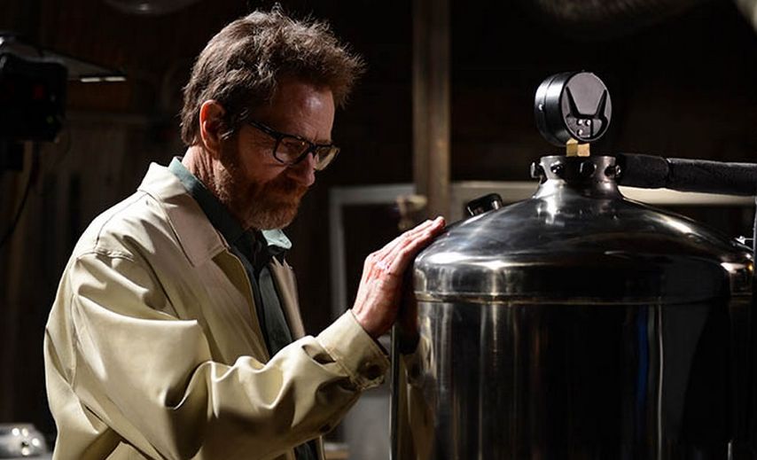 Bryan Cranston as Walter White in one of the final scene from the Breaking Bad finale. Bryan Cranston as Walter White in one of the final scene from the Breaking Bad finale.