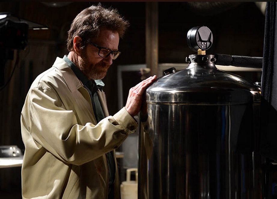 Bryan Cranston as Walter White in one of the final scene from the Breaking Bad finale. Bryan Cranston as Walter White in one of the final scene from the Breaking Bad finale.