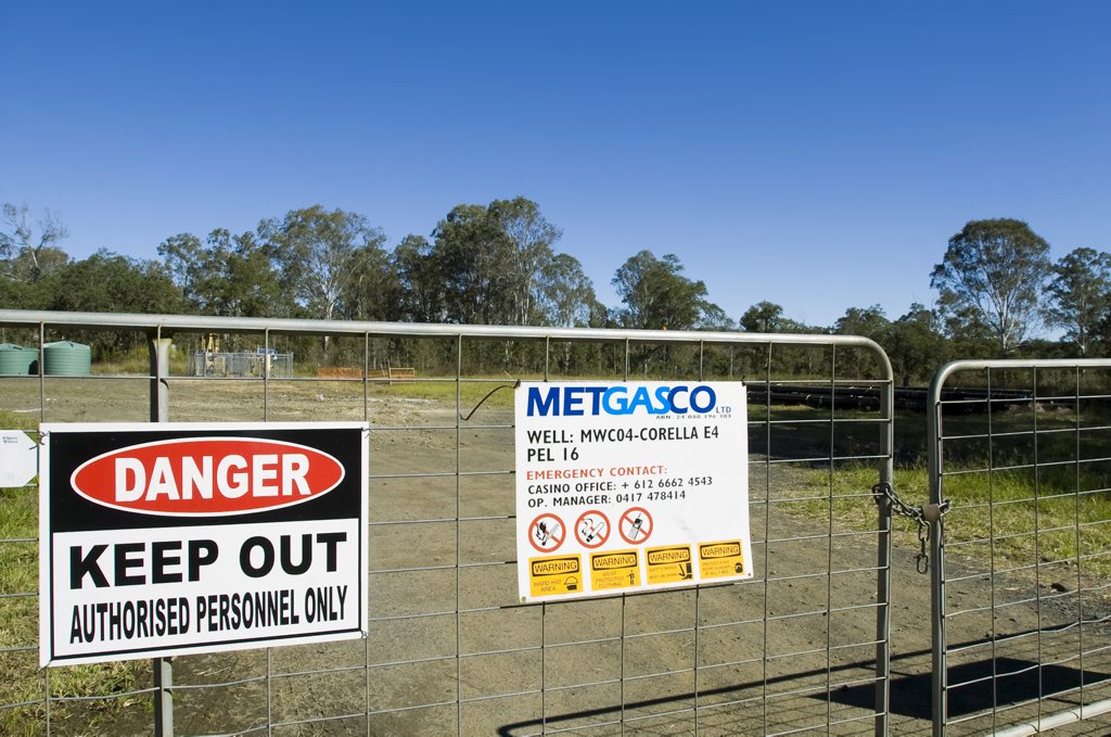 The site of a coal seam gas well at Dobies Bight, NSW. Photo Jerad Williams / The Northern Star The site of a coal seam gas well at Dobies Bight, NSW. Photo Jerad Williams / The Northern Star