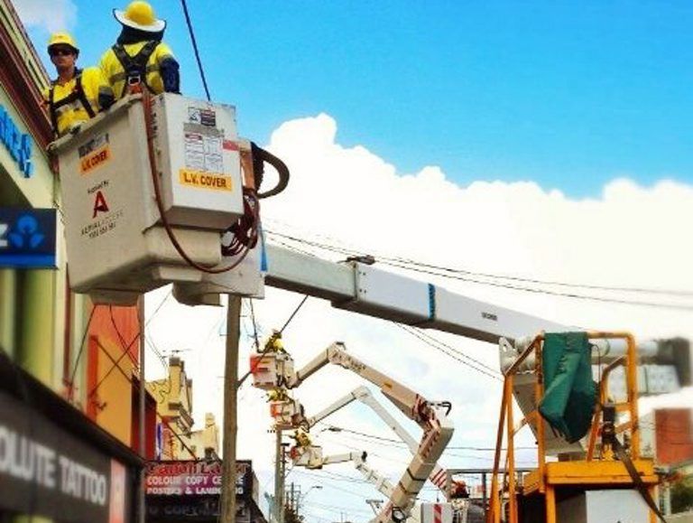 Essential Energy crews completing the Murwillumbah main street upgrade. Essential Energy crews completing the Murwillumbah main street upgrade.