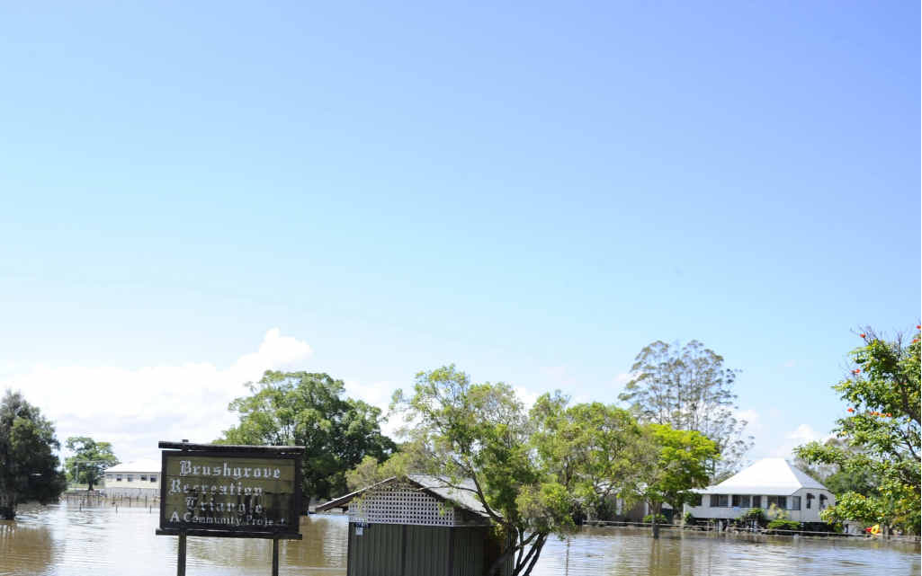 Brushgrove under flood earlier this year.PHOTO: JOJO NEWBY Brushgrove under flood earlier this year.PHOTO: JOJO NEWBY