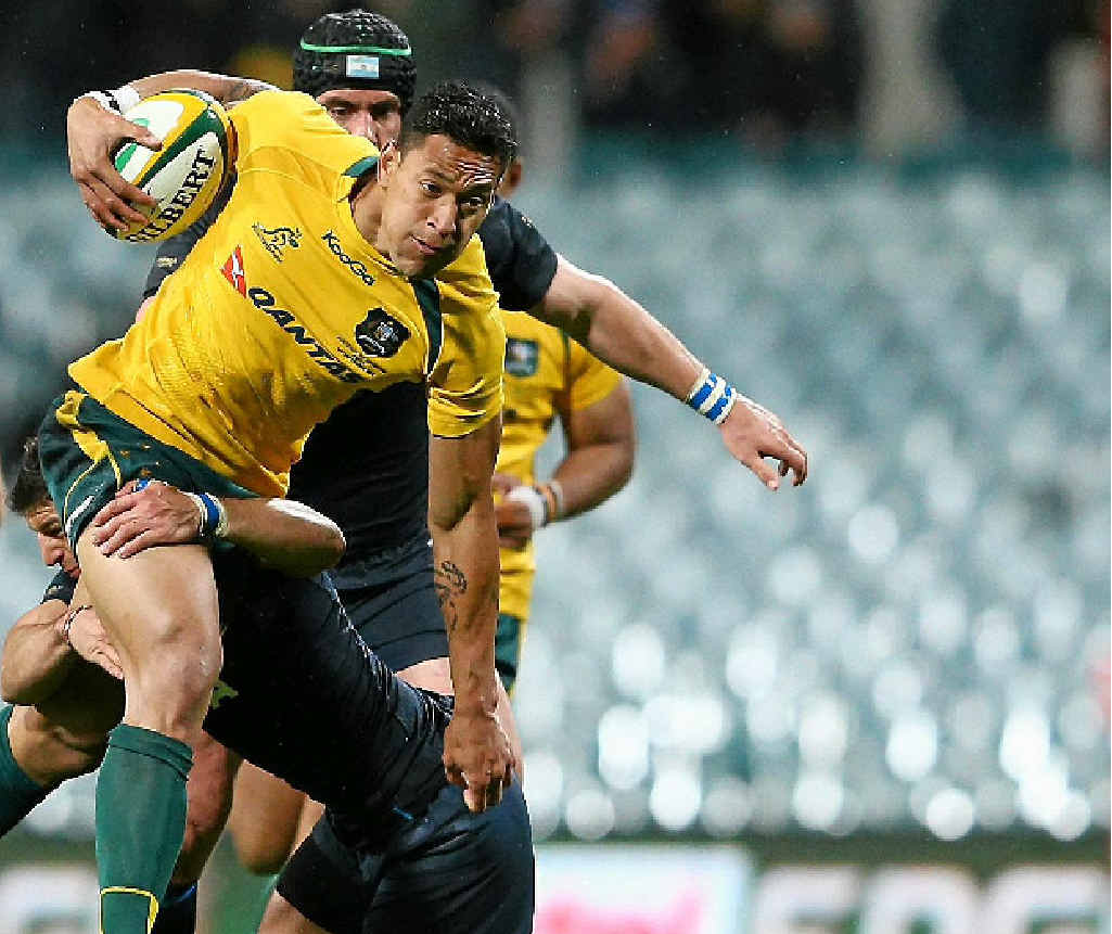 Wallaby Israel Folau takes on Argentina during the Test at Patersons Stadium last month. Wallaby Israel Folau takes on Argentina during the Test at Patersons Stadium last month.