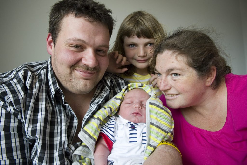 James and Rebecca Sommerfeld with their daughter Rianna and new born son Isaac. James and Rebecca Sommerfeld with their daughter Rianna and new born son Isaac.