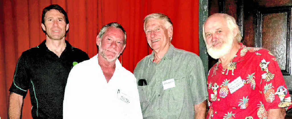 GUEST TALKS: Speakers for the evening were Ben McMullen from Sunshine Coast Council, Phil Moran from Noosa Landcare, Graeme Elphinstone from the Queensland Department of Agriculture, Fisheries and Forestry and Ian McKay from the Mary River Catchment Co-ordinating Committee. GUEST TALKS: Speakers for the evening were Ben McMullen from Sunshine Coast Council, Phil Moran from Noosa Landcare, Graeme Elphinstone from the Queensland Department of Agriculture, Fisheries and Forestry and Ian McKay from the Mary River Catchment Co-ordinating Committee.