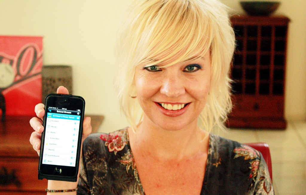 LINKING PARENTS AND SCHOOLS: Melissa Bridson of Suffolk Park with her new School Stream app. LINKING PARENTS AND SCHOOLS: Melissa Bridson of Suffolk Park with her new School Stream app.