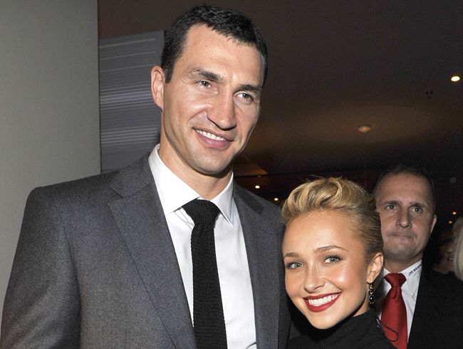 Hayden Panettiere and fiance Wladimir Klitschko. Hayden Panettiere and fiance Wladimir Klitschko.