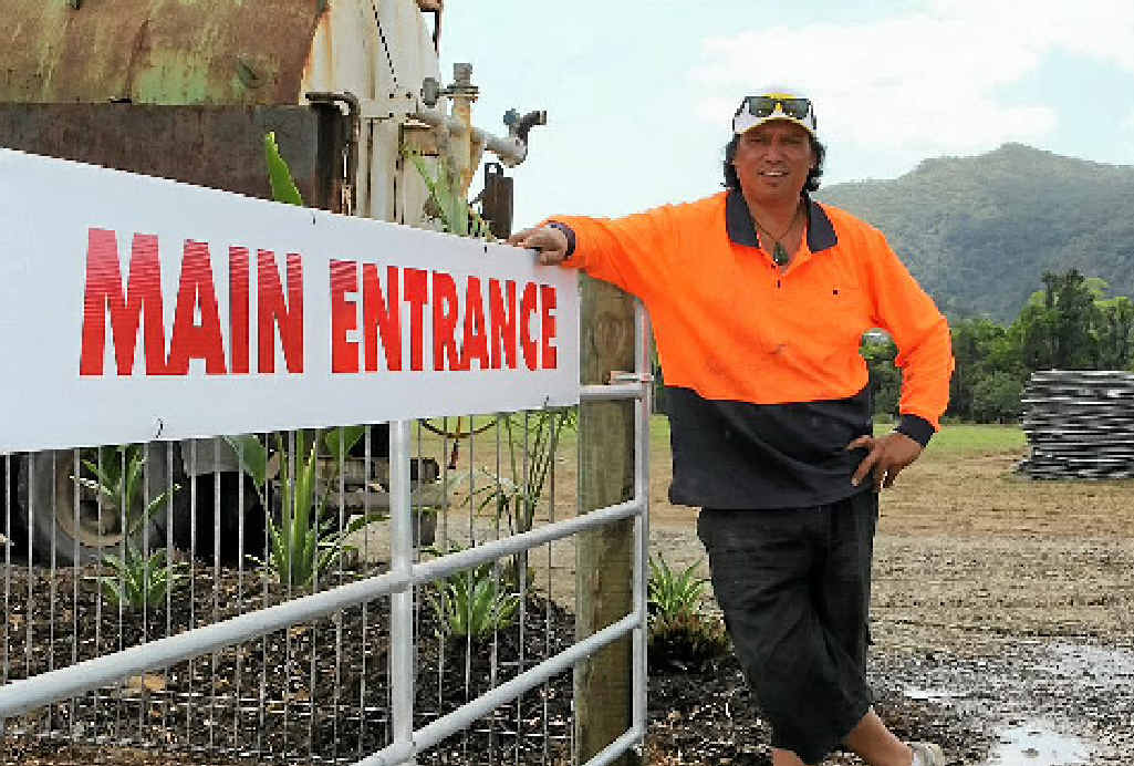 Whitsunday Calling music festival organiser John “Scratch” Grey at the festival site one day before the event was cancelled. Whitsunday Calling music festival organiser John “Scratch” Grey at the festival site one day before the event was cancelled.