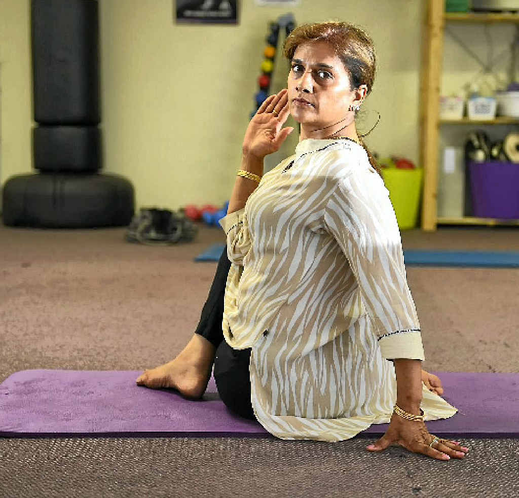 Yoga guru Pushpa Bakshi. Yoga guru Pushpa Bakshi.