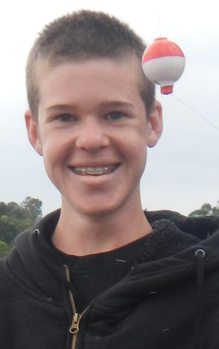 Pottsville's Alex van Honk, 16, went missing on the morning of October 13.