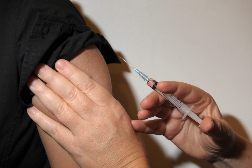 Measles vaccination. Measles vaccination.
