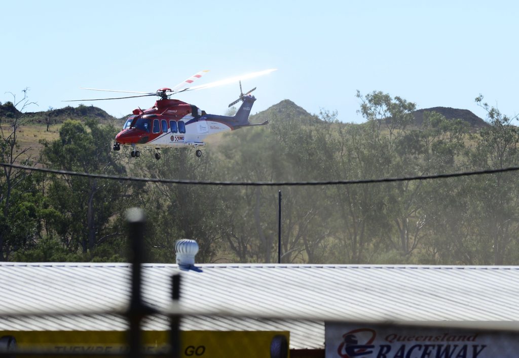 A man died and another was seriously injured after a single vehicle crashed at Queensland Raceway. Photo: David Nielsen / The Queensland Times A man died and another was seriously injured after a single vehicle crashed at Queensland Raceway. Photo: David Nielsen / The Queensland Times