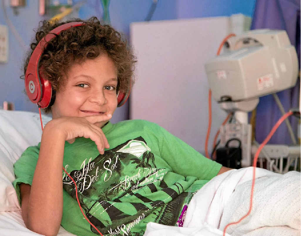 CHEEKY SENSE OF HUMOUR: Max Hoiberg was diagnosed with Acute Lymphoblastic Leukaemia on September 1. CHEEKY SENSE OF HUMOUR: Max Hoiberg was diagnosed with Acute Lymphoblastic Leukaemia on September 1.