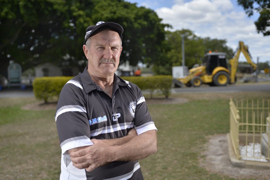 Miriam Vale Lions Club president Greg Realf is frustrated with Gladstone Regional Council and its plans for the town. Miriam Vale Lions Club president Greg Realf is frustrated with Gladstone Regional Council and its plans for the town.