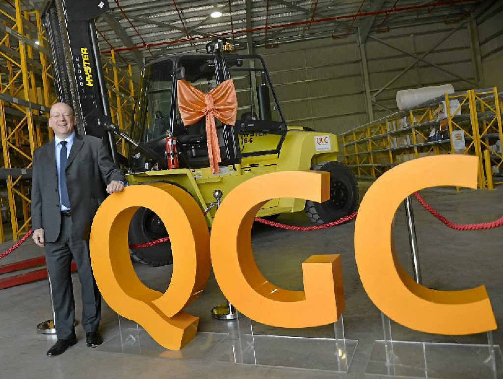 QGC operations director Walter Simpson shows off the new QGC Supply Base in Gladstone. QGC operations director Walter Simpson shows off the new QGC Supply Base in Gladstone.