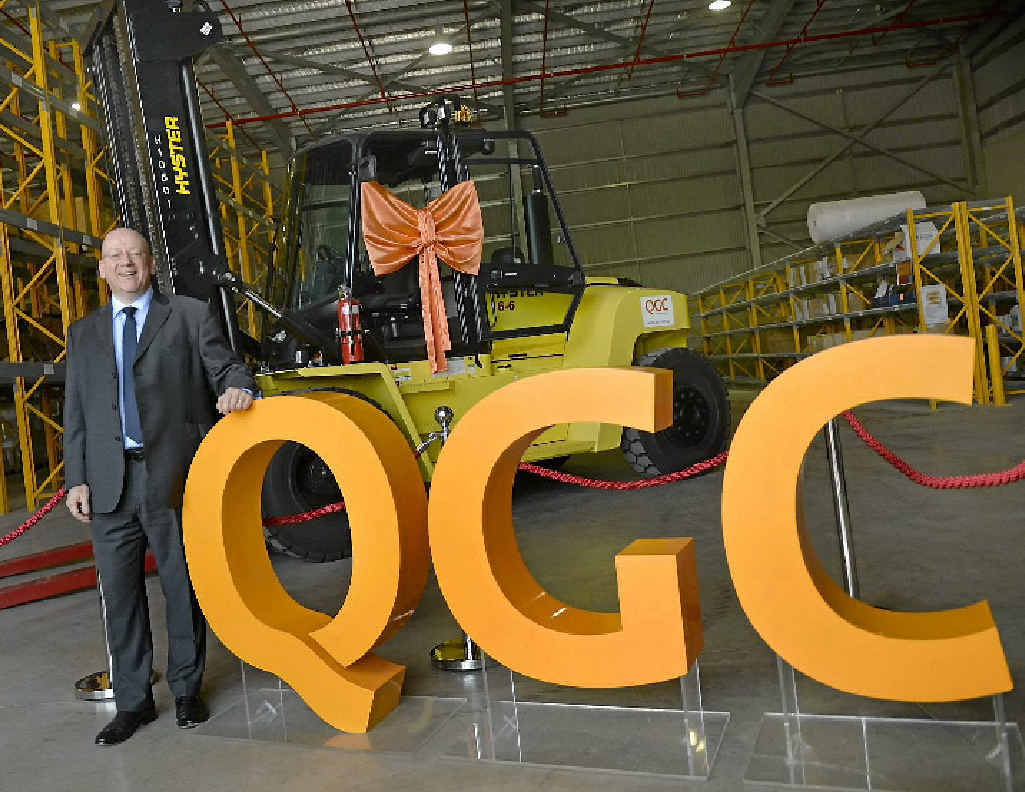 QGC operations director Walter Simpson shows off the new QGC Supply Base in Gladstone. QGC operations director Walter Simpson shows off the new QGC Supply Base in Gladstone.