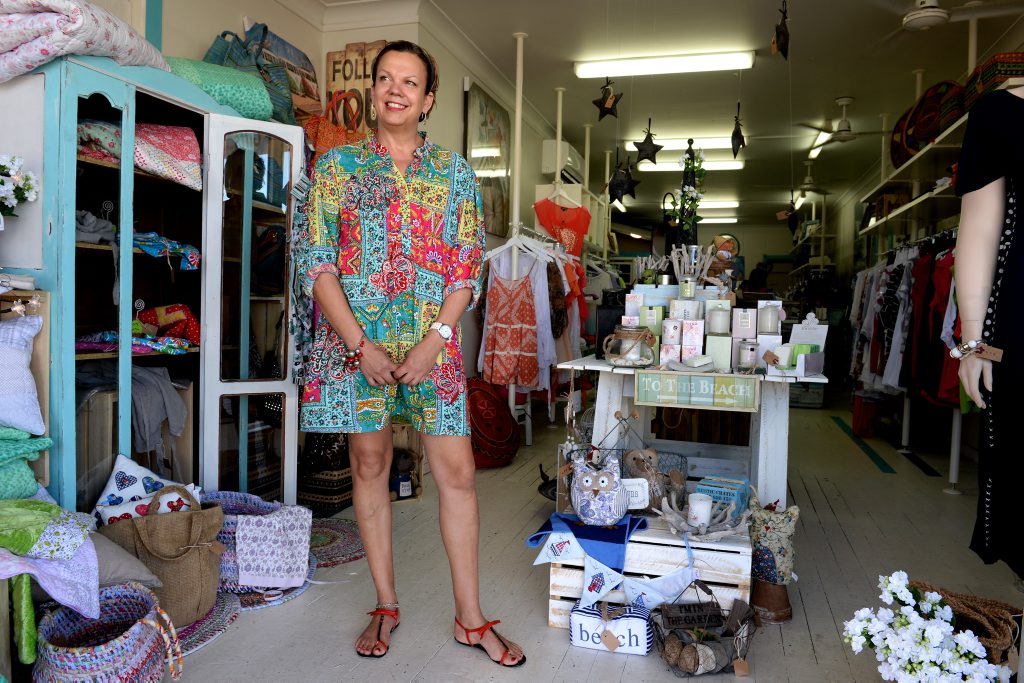 Cancer survivor Julie Strange at Tugun Family Jewels. Cancer survivor Julie Strange at Tugun Family Jewels.