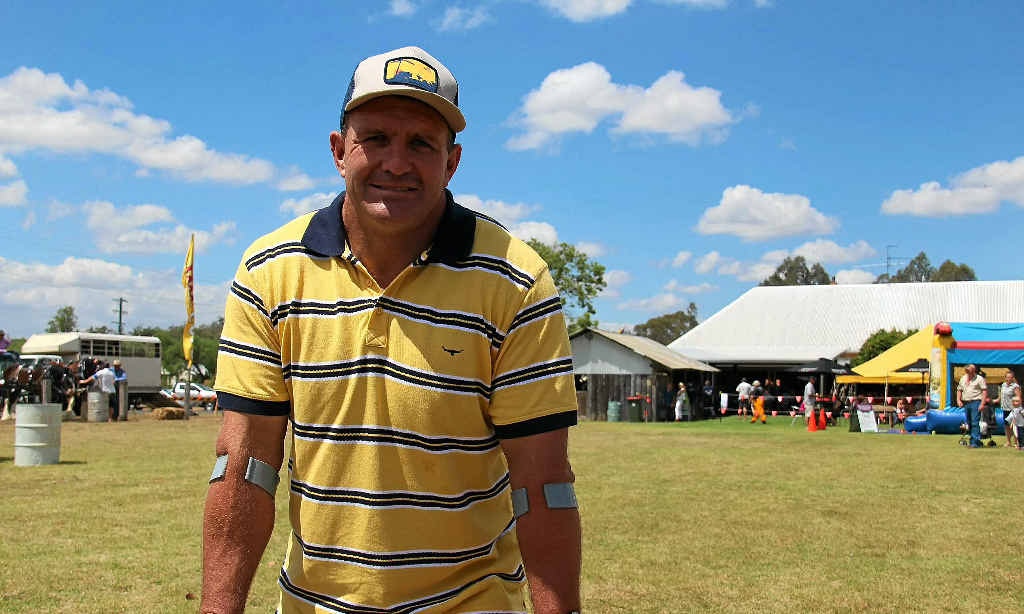 TOP PARTY: Leyburn Royal Hotel owner Shane Webcke was impressed with the turnout for the pub’s 150th birthday party on Saturday. TOP PARTY: Leyburn Royal Hotel owner Shane Webcke was impressed with the turnout for the pub’s 150th birthday party on Saturday.