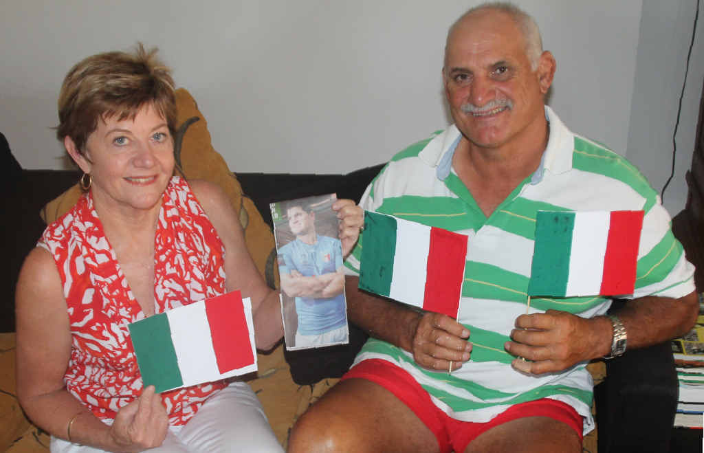 Proserpine couple Ann and Luchie Gardel are off to England on Thursday to watch their son Sam Gardel play for the Italian national team in this year’s Rugby League World Cup. Proserpine couple Ann and Luchie Gardel are off to England on Thursday to watch their son Sam Gardel play for the Italian national team in this year’s Rugby League World Cup.