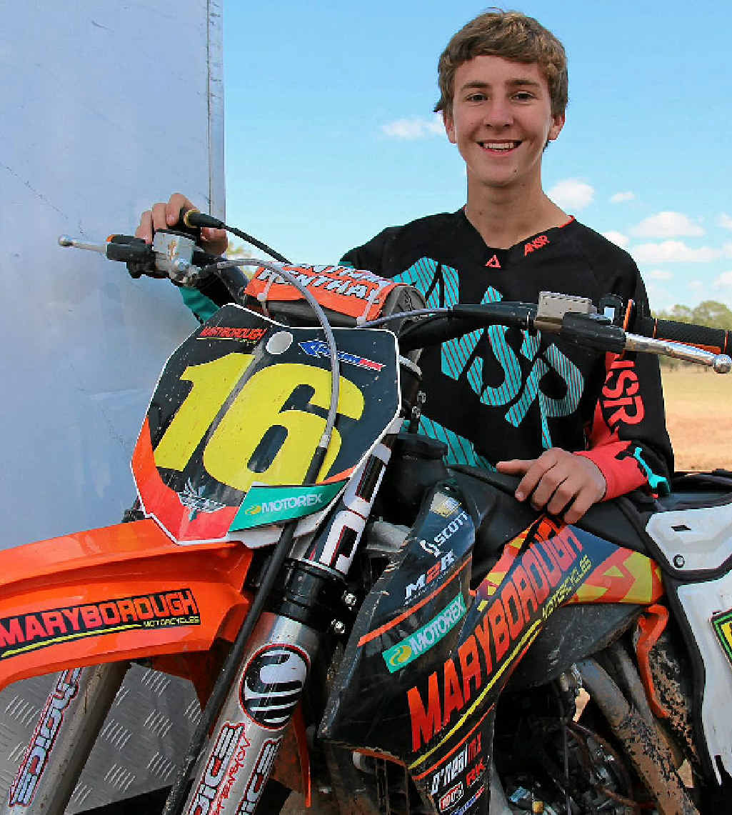 SUPER TALENTED: Kaleb Barham cannot wait for the Queensland Supercross event at Leyburn. SUPER TALENTED: Kaleb Barham cannot wait for the Queensland Supercross event at Leyburn.