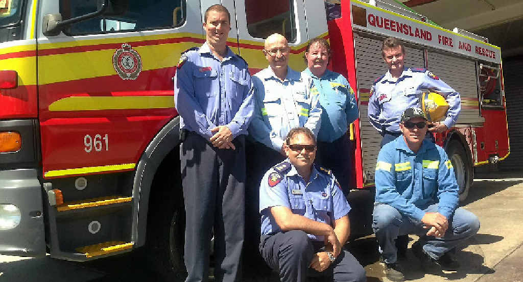 BIG HELP: BIAFB’s Todd Johnson, BSL general manager Joe Rea, BSL technical officer Ken McGuigan, BIAFB captain Greg Chandler, (front) TSRFB first officer David Button and BSL environmental technical officer Jeff Wells. BIG HELP: BIAFB’s Todd Johnson, BSL general manager Joe Rea, BSL technical officer Ken McGuigan, BIAFB captain Greg Chandler, (front) TSRFB first officer David Button and BSL environmental technical officer Jeff Wells.