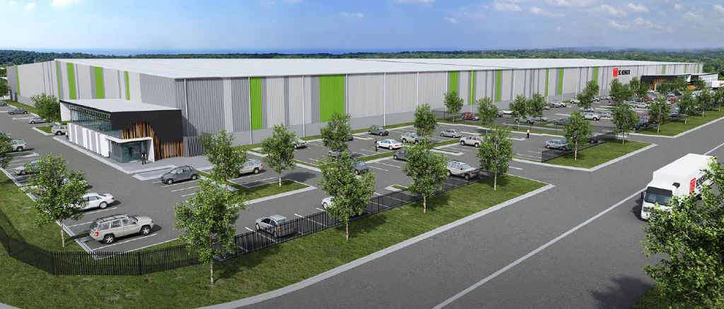BIG PROJECT: An artist impression of DB Schenker’s 31,400sq m distribution centre at Goodman’s Redbank Mwy Estate. BIG PROJECT: An artist impression of DB Schenker’s 31,400sq m distribution centre at Goodman’s Redbank Mwy Estate.