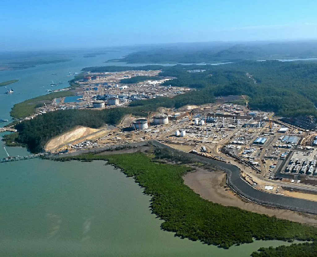 An aerial photograph of Curtis Island. An aerial photograph of Curtis Island.