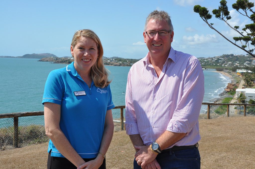 BIG BOOST: Capricorn Enterprise chief executive Mary Carroll (left) with chairman Graham Scott.