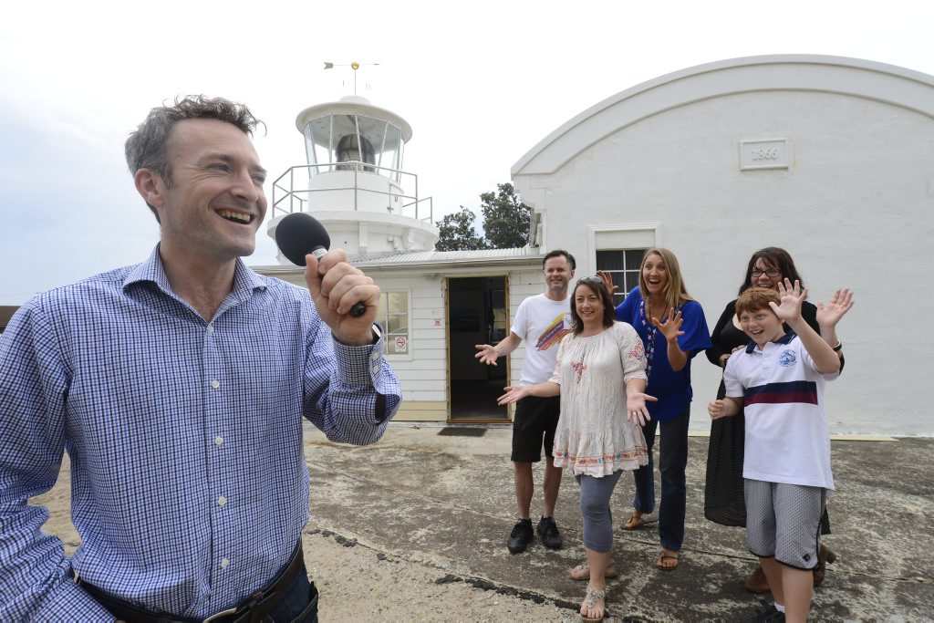 Phil Nicholas spruiks for new subscribers for TLC FM in Yamba with fellow presents Brett Kempnich, Tania Williams, Di Ellis and Ausitn and rebecca Beare-Bath. Photo Adam Hourigan / The Daily Examiner Phil Nicholas spruiks for new subscribers for TLC FM in Yamba with fellow presents Brett Kempnich, Tania Williams, Di Ellis and Ausitn and rebecca Beare-Bath. Photo Adam Hourigan / The Daily Examiner