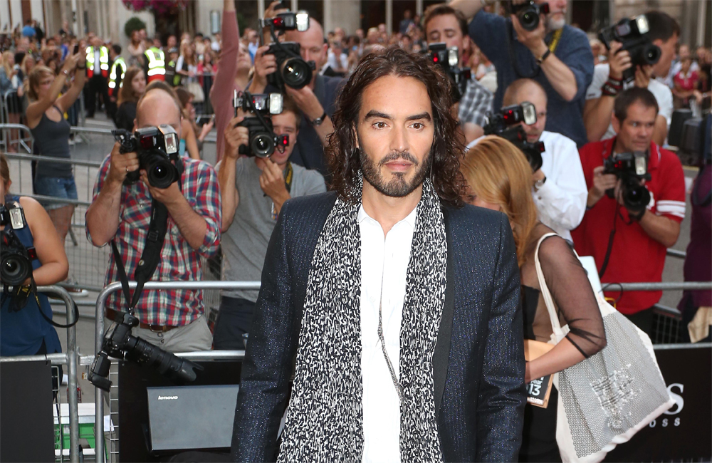 British comedian Russell Brand. British comedian Russell Brand.