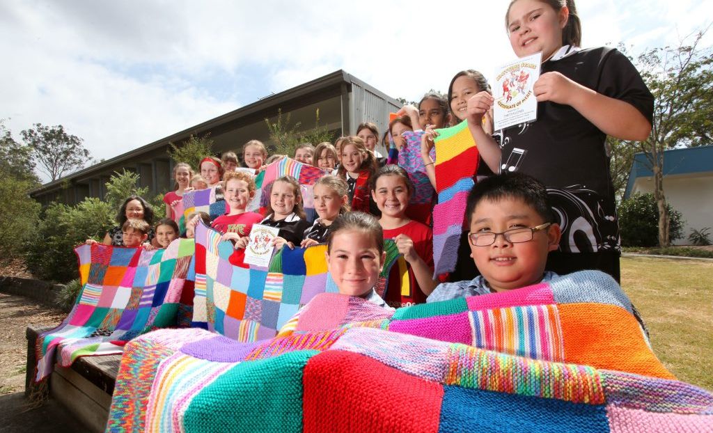 Students knit for Brisbane’s needy Queensland Times