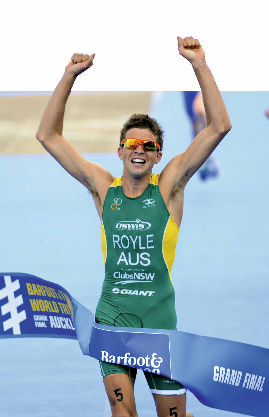 SWEET TURNAROUND: Australia’s Aaron Royle wins the ITU Triathlon Under-23 World Championship in Auckland last year. SWEET TURNAROUND: Australia’s Aaron Royle wins the ITU Triathlon Under-23 World Championship in Auckland last year.